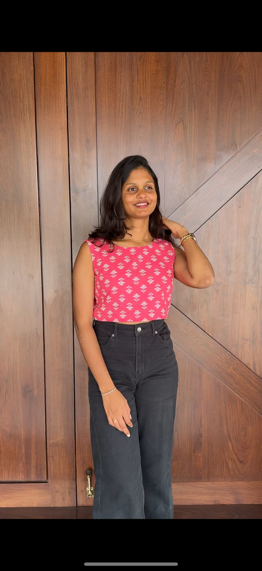Pink Crop Top
