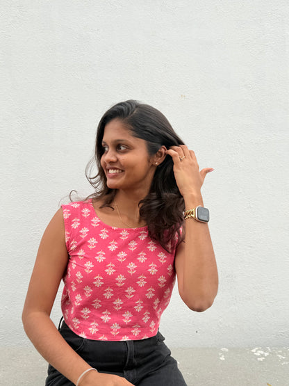 Pink Crop Top